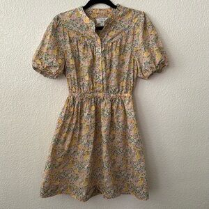 Size S J. Crew Puff-sleeve shirtdress in Liberty® Elysian Day floral cotton
